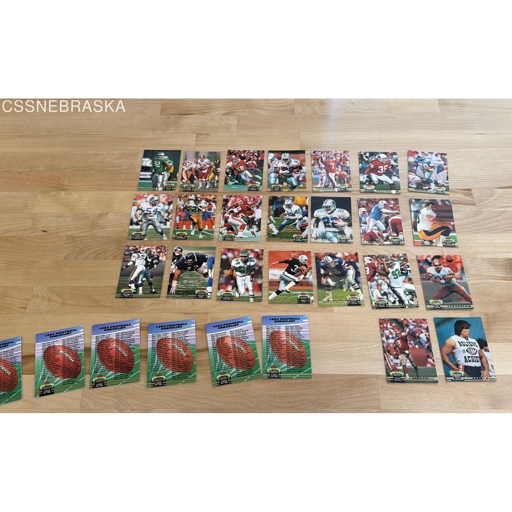 1992 Topps Stadium Club Football Card Lot Sanders Elway‎ Smith Young Williams